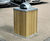 Langley Timber Clad Litter Bin - LLC104 0