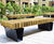 Langley LBN118 - steel-framed bench with timber top 7