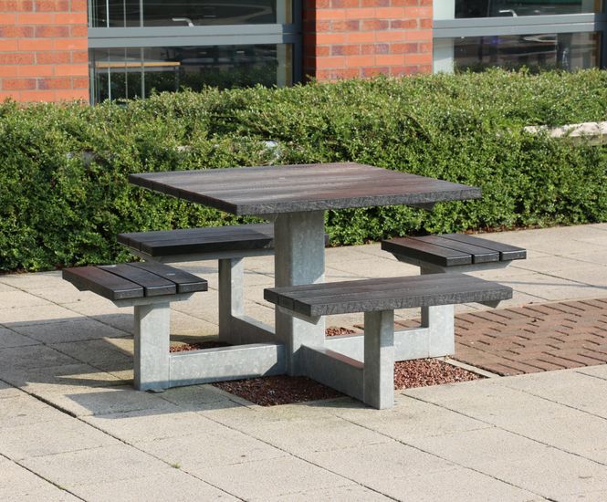 Sheldon recycled plastic picnic table - SPT302