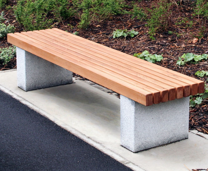 Langley Plinth Mounted Bench - LBN114