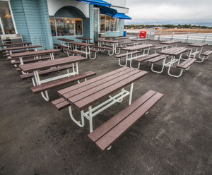 Sheldon picnic tables - South Parade Pier, Southsea
