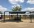 Tensile canopy shelters protect school pupils 2