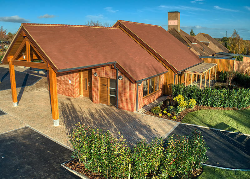 Images for Bespoke oak pergola for Basildon Crematorium