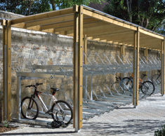 Cycle parking and shelters for new student accommodation