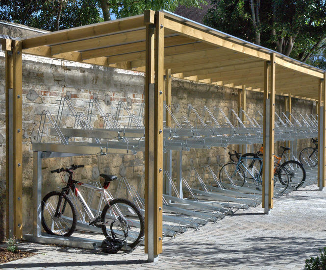 Cycle parking and shelters for new student accommodation