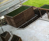 Sedum roofed shelters for University of Birmingham - on this page