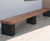 Langley Bench with Steel Plinth Type Legs - LBN107 3