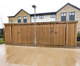Cycle shelters and bin stores for new housing project - on this page