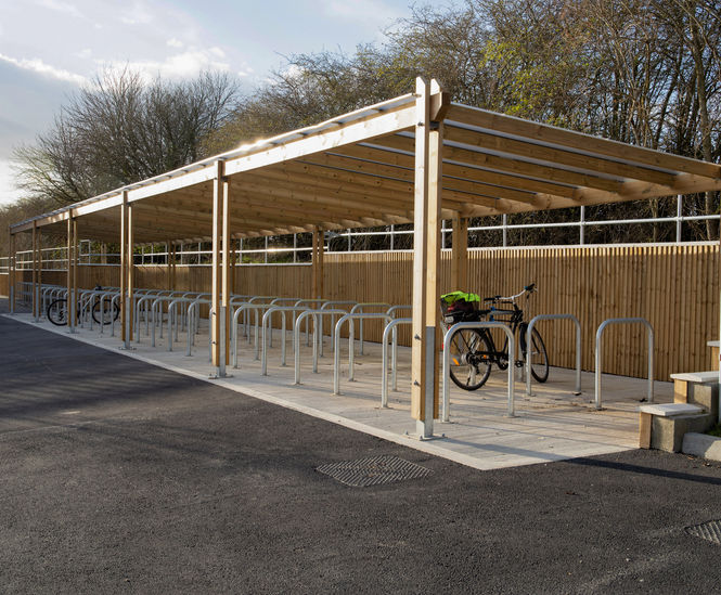 Cycle parking for new £30m Swan School, Oxford