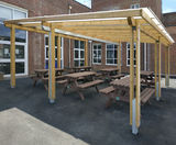 School dining shelter and covered walkway - Poole - on this page