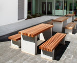Langley Plinth Mounted Picnic Table - LPT105