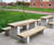 Langley Plinth Mounted Picnic Table - LPT105 1