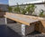 Sheldon Chunky Timber Top Plinth Mounted Bench - SBN331 4