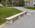 Sheldon Chunky Timber Top Plinth Mounted Bench - SBN331 5