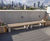 Sheldon Chunky Timber Top Plinth Mounted Bench - SBN331 8