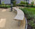 Sheldon curved timber-topped bench - SBN307 8