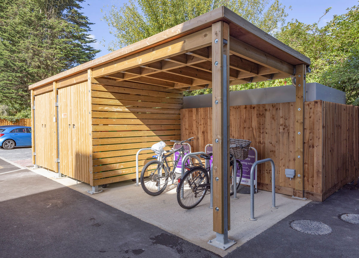 Sheldon Cycle Shelter with Sedum Roof – SCS304 | Langley Design Street ...