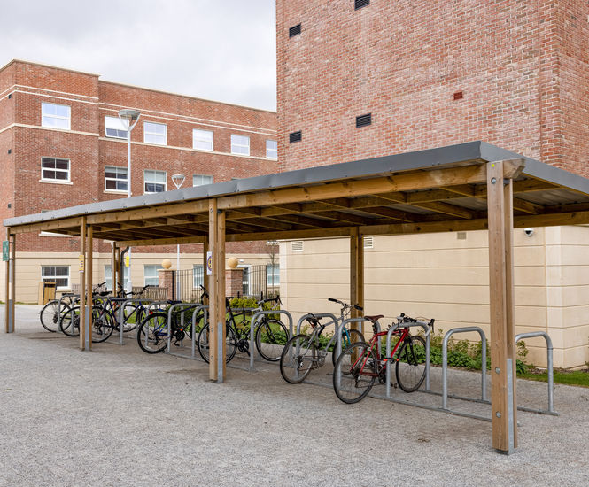 Sheldon Modular Timber Cycle Shelter - SCS301