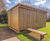Green roof cycle shelters and benches - housing project 1