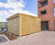 Green roof cycle shelters and benches - housing project 7