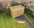 Green roof cycle shelters and benches - housing project 2