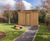 Green roof cycle shelters and benches - housing project 9