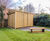 Green roof cycle shelters and benches - housing project 11