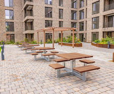 Picnic tables - Canalside (Purple) regeneration, Woking