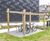 Small timber cycle shelter - Nottingham College City Hub 1