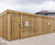 Secure enclosed timber cycle shelter - Durham University 0
