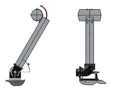 Floating / decanting arms for penstocks