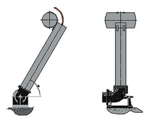 Floating / decanting arms for penstocks