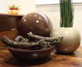 Luna Crescent - curved fibreglass decorative planter bowls - on this page