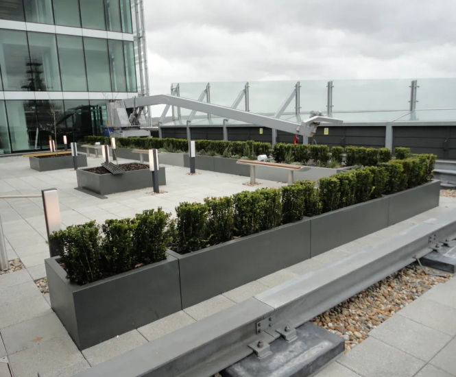 Geo Design Planter Range - fibreglass outdoor geometric planter