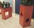 Tower Geo Design - tall fiberglass planter for modern outdoor spaces 2