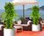 Cylinder Geo Design - fibreglass circular planter for trees and shrubs 1