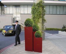 Triangle Geo Design Planter - triangular fibreglass column planters