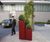 Triangle Geo Design Planter - triangular fibreglass column planters 0