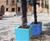 Stack Cube Avant-Garde - modern stone effect fibreglass planter 0