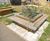 Timber outdoor seating, planters and litter bins for school 4