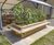 Timber outdoor seating, planters and litter bins for school 11
