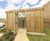 Timber cycle compound with bike racks for new housing development 1