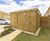 Timber cycle compound with bike racks for new housing development 4