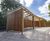 Large timber smoking shelter for Cheshire College 1