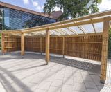 Large timber smoking shelter for Cheshire College - on this page