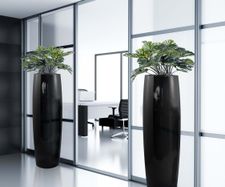 Fusion Avant-Garde Planter - tall contemporary fibreglass plant pot
