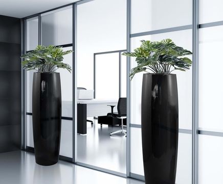 Fusion Avant-Garde Planter - tall contemporary fibreglass plant pot