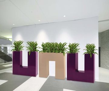 U.N.C. Avant-Garde - funky geometric barrier planters