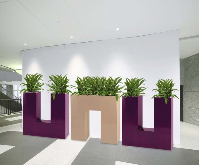U.N.C. Avant-Garde - funky geometric barrier planters