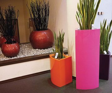 Avant-Garde Wave Planter - curved decorative planter